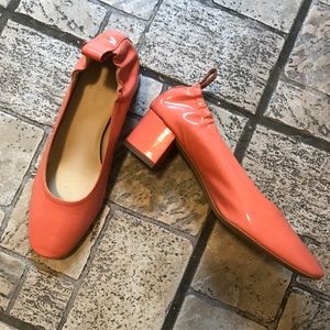 Everlane Day Heel in Salmon Pink Coral Size 8.5